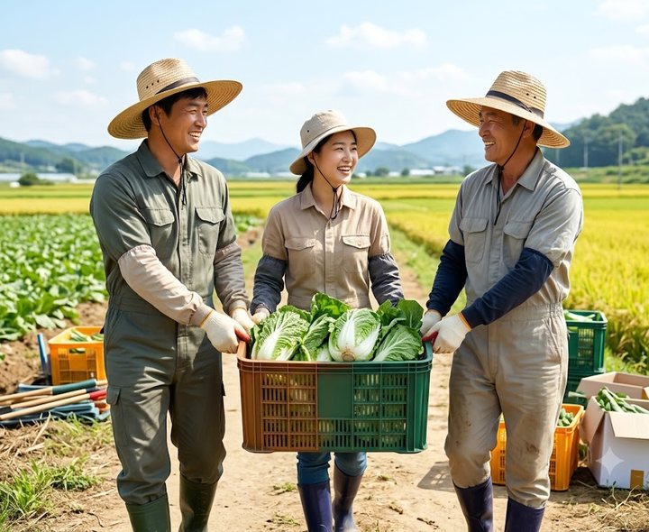 농장 · 계절 인력 일하는 모습